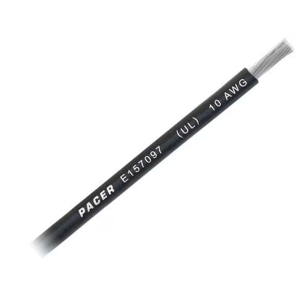 Pacer Black 10 AWG Battery Cable, Sold By The Foot