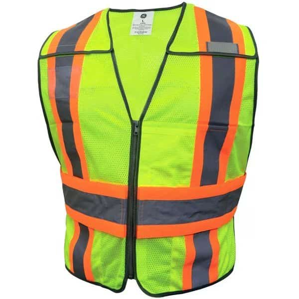 Green 5 POINT Breakaway Safety Vest, 5 Pockets, L