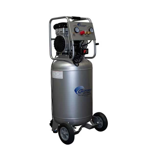 UltraQuiet, OilFree AirCompressor 2HP 20Gal Steel Tank w/AutoDrain 220V