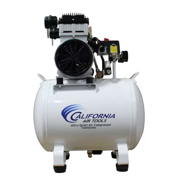 UltraQuiet, OilFree 2HP 10Gal Steel Tank AirCompressor w/AutoDrain, 220V