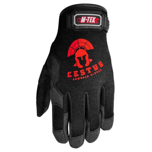 Work Gloves with Synthetic Leather Palm, XL, PR