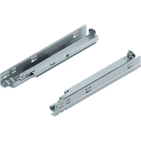15in Full Extension Zinc Soft-close F-series Tandem Drawer Slide for 3/4in Material, 100 Lbs Cap, PR