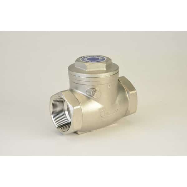 1-1/2", Stainless Steel 200 WOG Threaded Swing Check Valve