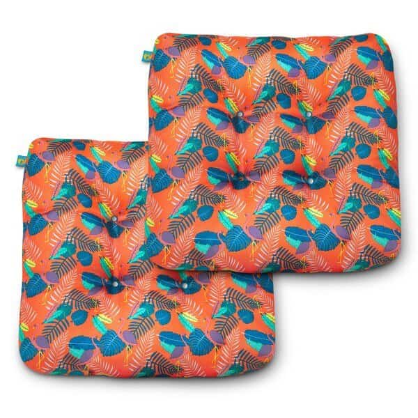 Indoor/Outdoor Seat Cushions, Pool Party Flamingo, PK2