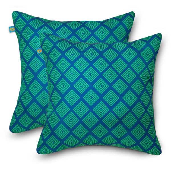 Water-Resistant Accent Pillows, Topaz Mosaic, PK2