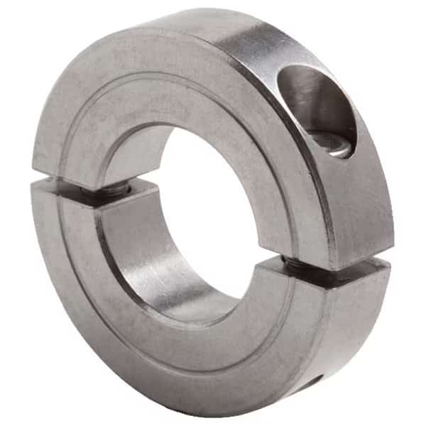 GH2C-125-SS Two-Piece Clamping Collar Recessed Screw
