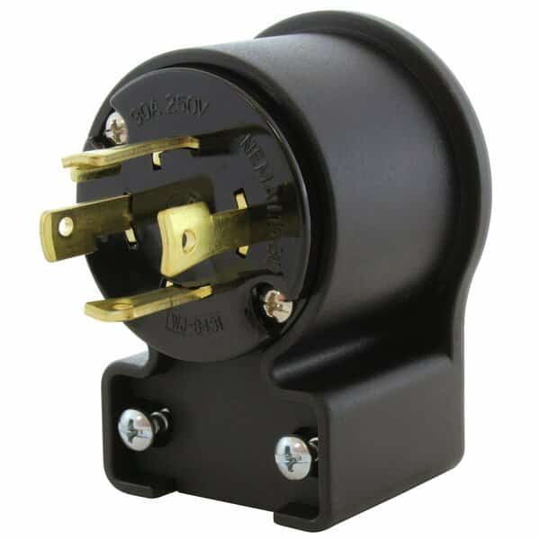 Locking Plug, L15-30P, 30 A, 250V AC, Three Phase