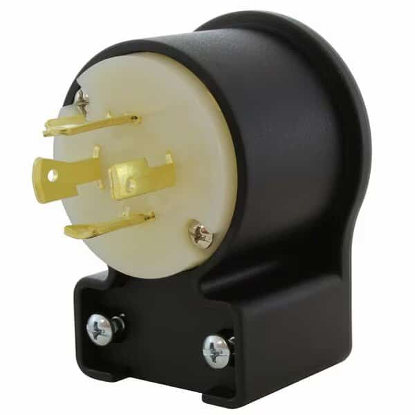 Locking Plug, L16-20P, 20 A, 480V AC, Three Phase, Black