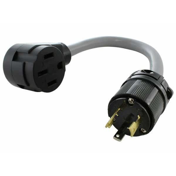 1.5FT EV Adapter 30A 125V L5-30P Plug to 50A EV Adapter Cord for Tesla