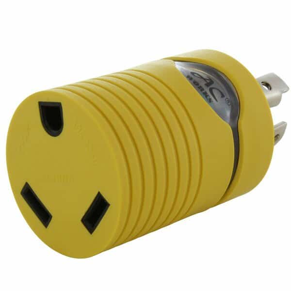 RV Generator 4-Prong L14-30P 30A Locking Plug - TT-30 RV 30A Female Connector