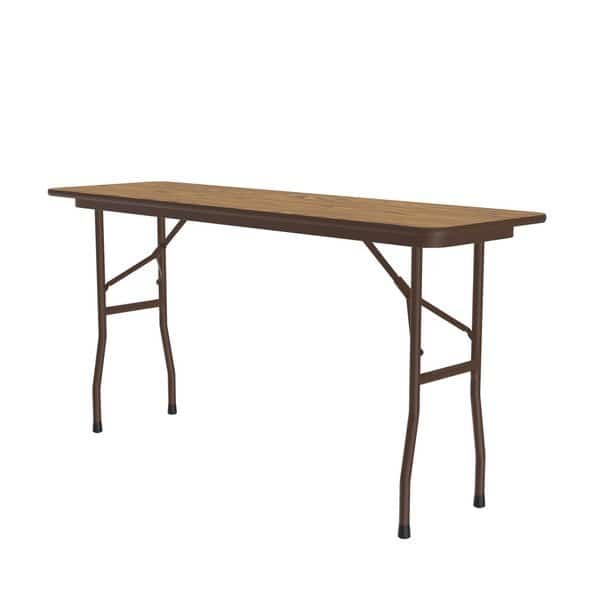 CF Melamine Folding Tables 18x72 Medium Oak
