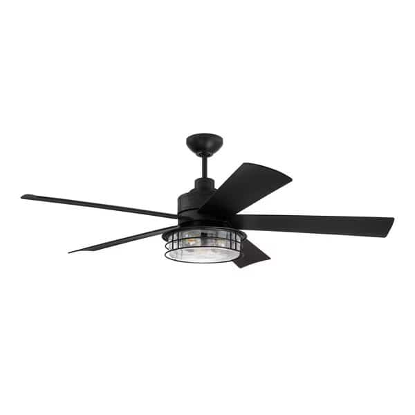56" Ceiling Fan with Blades and Light Kit