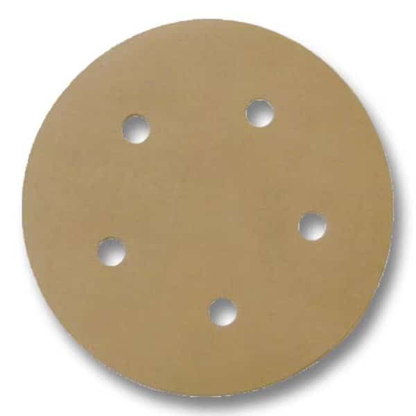 Hook-and-Loop Sanding Disc, 5 in. Dia, 5 Hole, 180 Grit