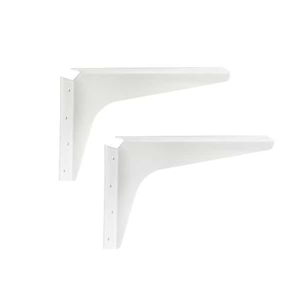 White 15-in x 21-in Workstation Bracket (2-Pack)