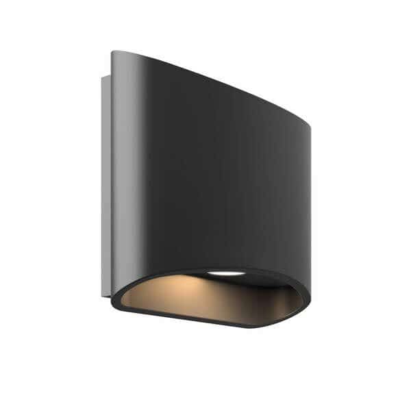 6 Inch Oval Up/Down LED Wall Sconce, Dals, Mfr#: LEDWALL-H-BK