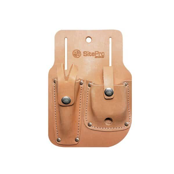 10218G Gammon Reel and Plumb Bob Leather Sheath