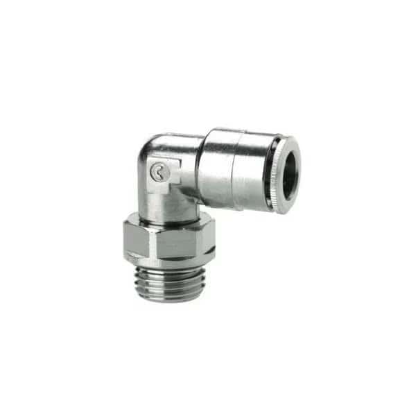 No. 6522 6-1/4, Super-Rapid Fitting, Swivel Male Elbow, 6MM OD X G1/4