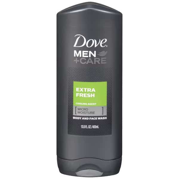 Dove Men+Care Extra Fresh Body And Face Wash 13.5 oz. Bottle, PK6