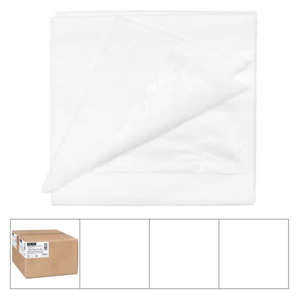 Lapaco 54 By 108 3 Ply White Table Covers, PK25