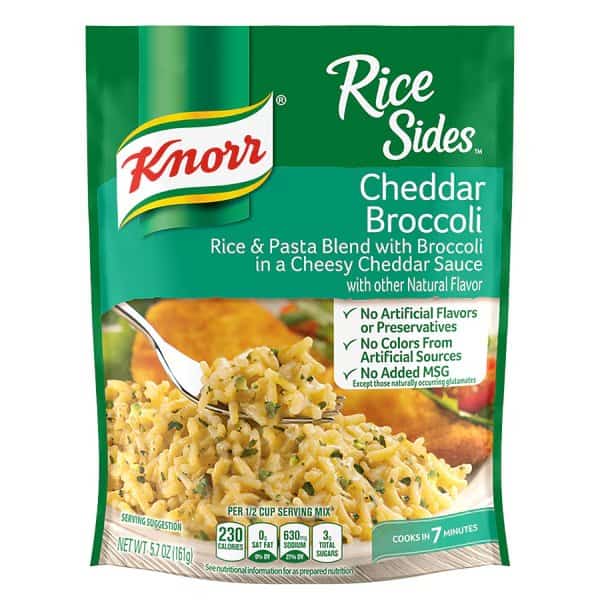 Knorr Rice Sides Cheddar Broccoli Flavor Rice 5.7 oz., PK12, Knorr, Mfr#: 02278
