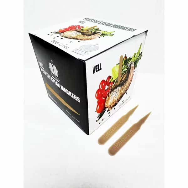Goldmax Well Steak Plastic Marker, PK5000