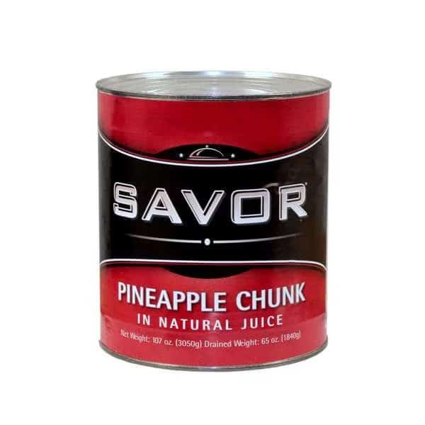 Savor Imports Choice Pineapple Chunks In Juice #10 Can, PK6
