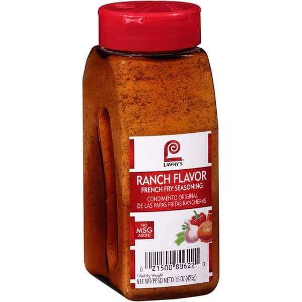 Lawry's Ranch French Fry Seasoning 15 oz., PK6