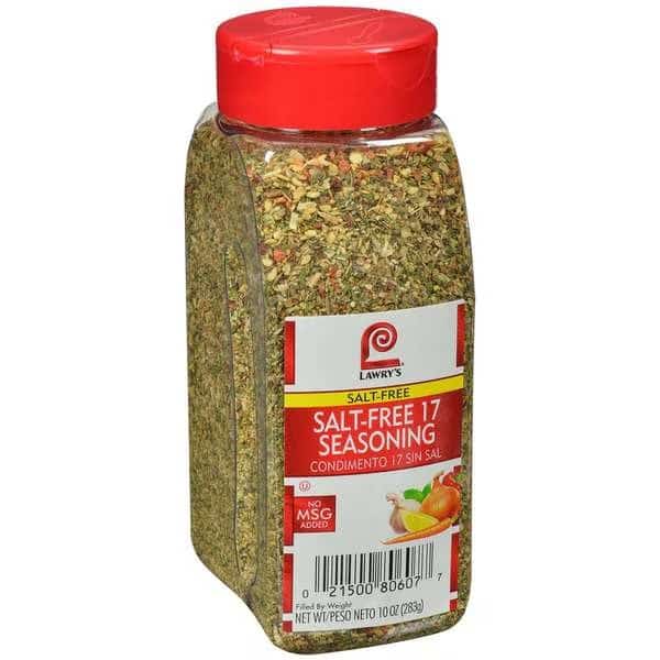 Lawry's Salt Free 17 Seasoning 10 oz., PK6