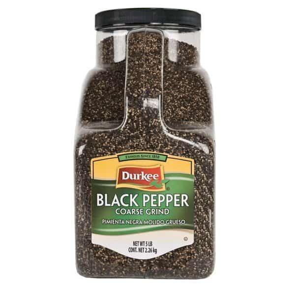 Durkee Crushed Black Pepper 80 oz.