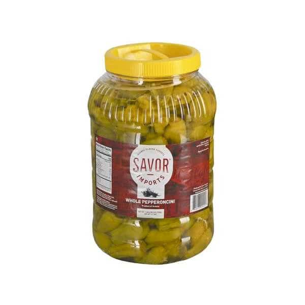 Savor Imports Whole Pepperoncini 1 gal. Jug, PK4, Savor Imports, Mfr#: 351211