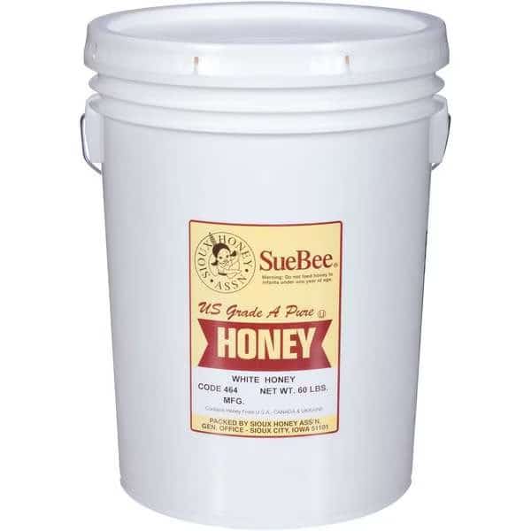 60# White Honey Pail, Sue Bee, Mfr#: 403