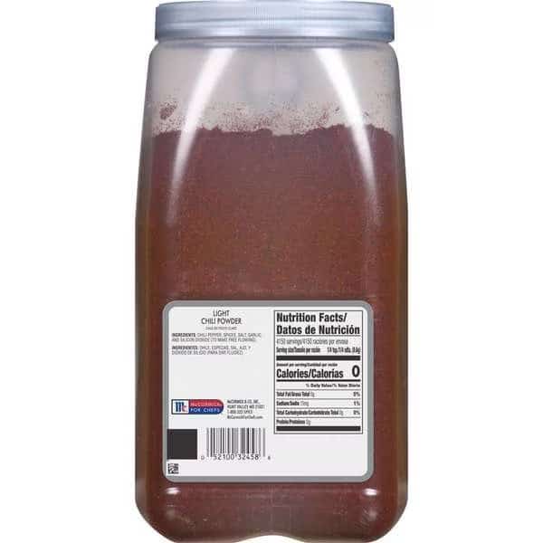 McCormick Light Chili Powder 5.5lbs, PK3