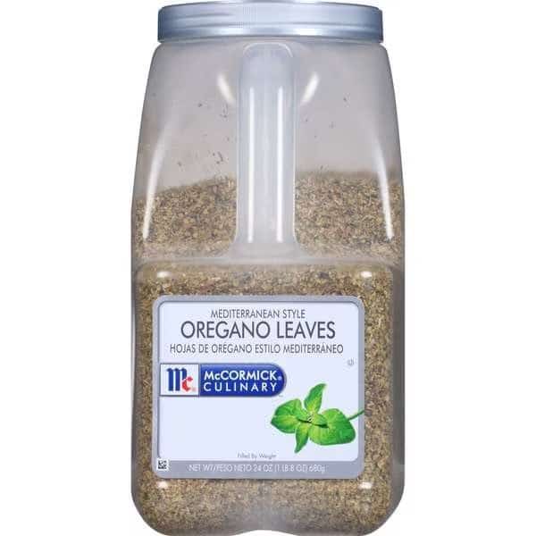 McCormick Culinary Oregano Leaves 1.5lbs Container, PK3