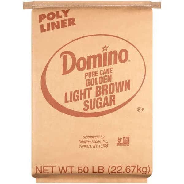 Domino Light Brown Sugar, 50lbs, Domino, Mfr#: 403350