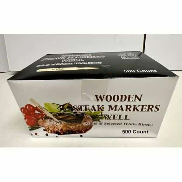 Goldmax Well Steak Wooden Marker, PK5000