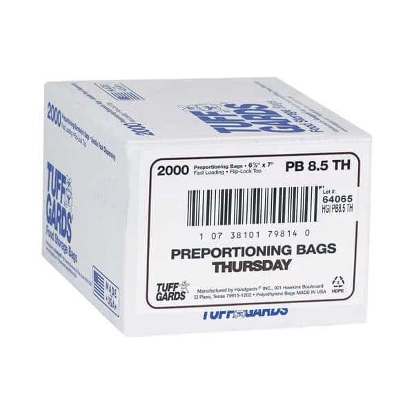 Tuff Gards 2M High Density Brown Thursday Preportioning Bag, PK2000