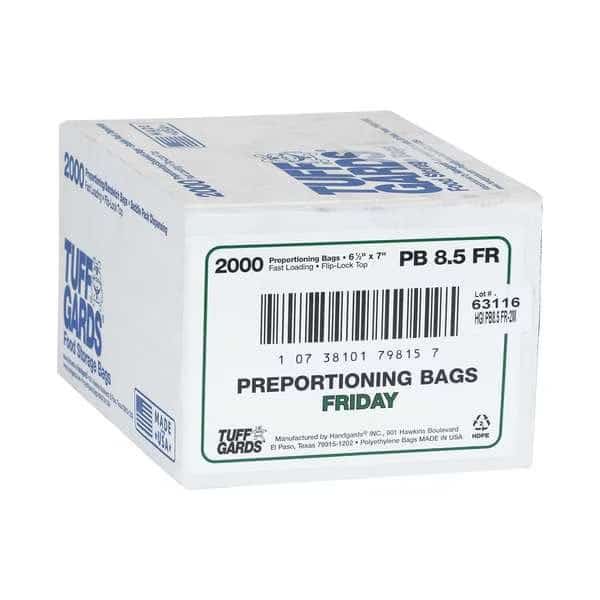 Tuff Gards 2M High Density Green Friday Preportioning Bag, PK2000