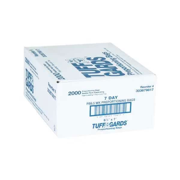 6.5"x7" High Density Saddle Weekly Daily Color Coded Bag, PK2000