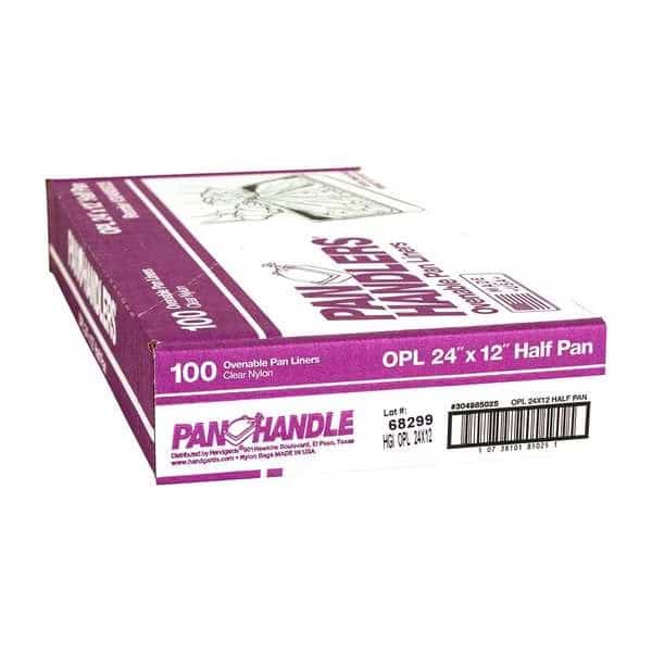 Pan Handlers 24"x12" Half Size 400 Degree Ovenable Pan Liner, PK100