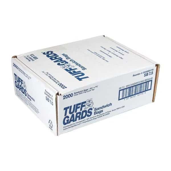 6.5"x7.5" Clear With Flip-Lock Top High Density Sandwich Bag, PK2000