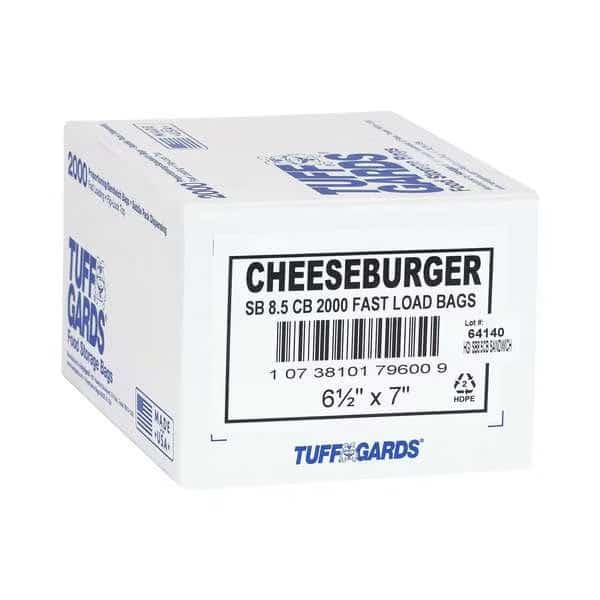 High Density Saddle Printed Cheeseburger Bag, PK2000