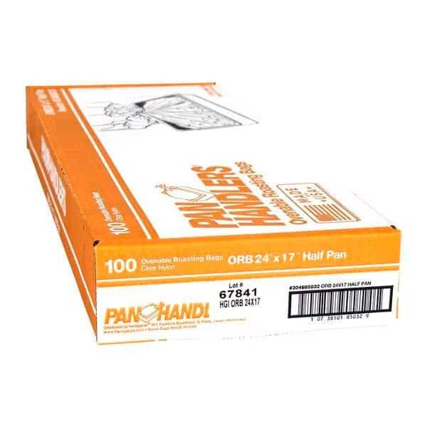 Pan Handlers 24"x17" Half Size Ovenable Roasting Nylon Bag, PK100