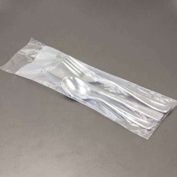 High Density 3.5"x10.75" Flat Pack Silverware Bag, PK2000