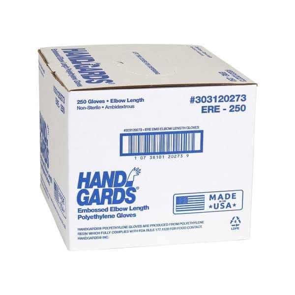 Comfortfit Powder Free Latex Free One Size Embossed Poly Glove, PK1000