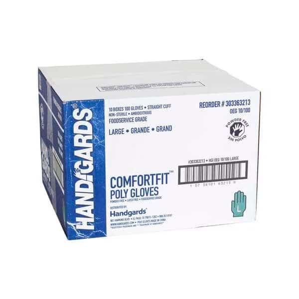 Disposable Gloves, Powder-Free, Clear, 1000 PK