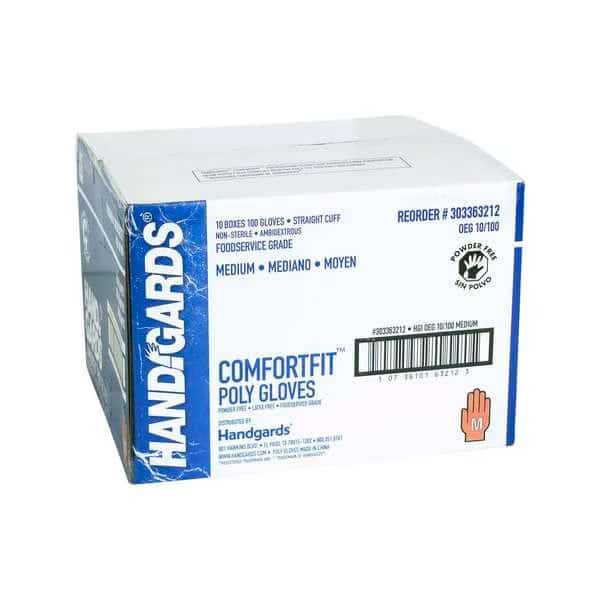 Disposable Gloves, Powder-Free, Clear, 1000 PK