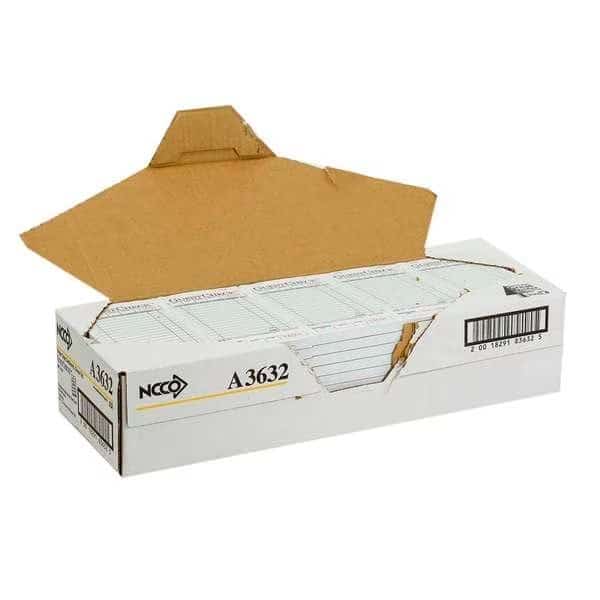 3.5"x6.75" 1 Part Green 15 Line Guest Check 50 Checks, PK50