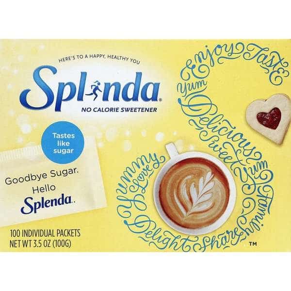 Splenda Packets 100 Count 3.5 oz., PK12