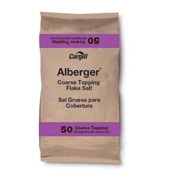 Cargill Alberger Coarse Topping Flake Salt 50lbs