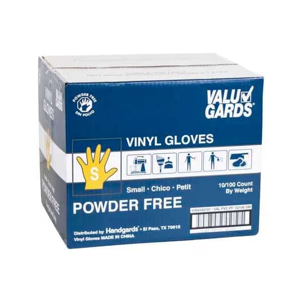 Disposable Gloves, Powder-Free, Clear, 1000 PK